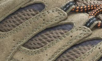 Shop Merrell Moab 3 Waterproof Hiking Shoe In Olive/ Gum