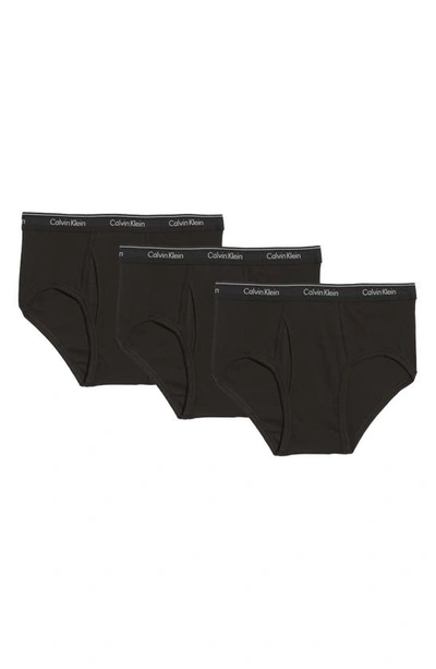 Shop Calvin Klein 3-pack Cotton Classics Briefs In Black