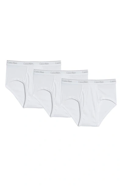 Shop Calvin Klein 3-pack Cotton Classics Briefs In White