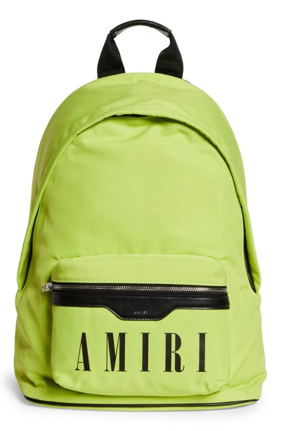 Shop Amiri Classic Nylon Backpack In Neon