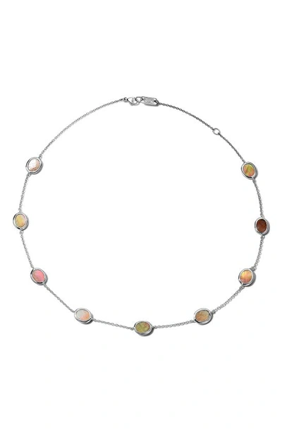 Shop Ippolita Rock Candy Station Necklace In Sterling Silver