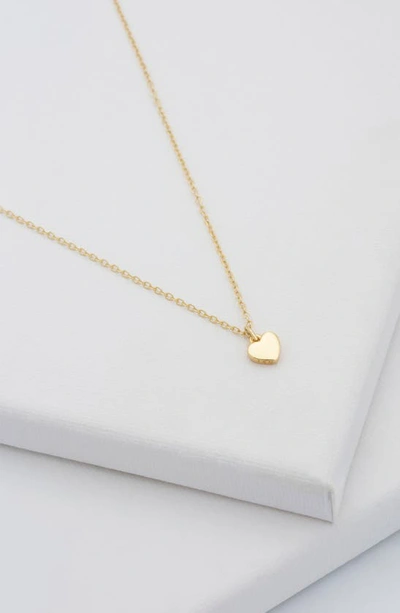 Shop Ted Baker Hara Tiny Heart Pendant Necklace In Gold