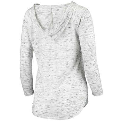 Shop Pressbox Gray Auburn Tigers Space Dye Lace-up V-neck Long Sleeve T-shirt