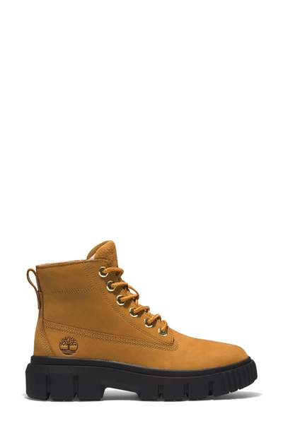 Shop Timberland Greyfield Waterproof Leather Boot In Wheat