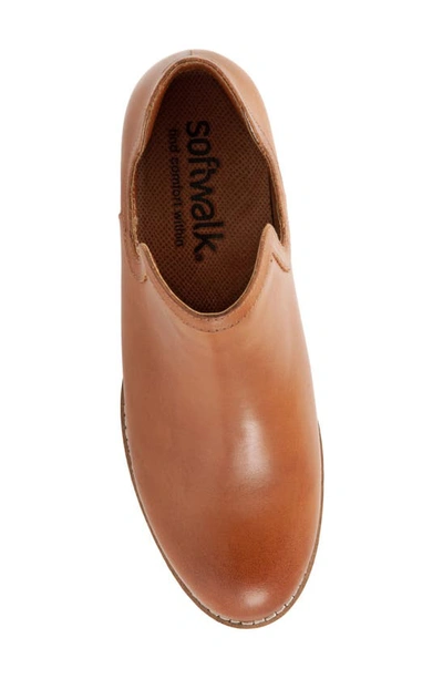 Shop Softwalk ® Woodbury Leather Bootie In Luggage