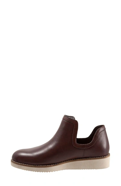 Shop Softwalk ® Woodbury Leather Bootie In Dark Brown