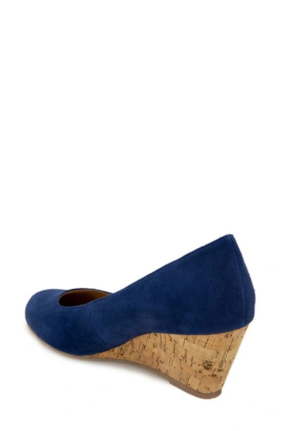 Shop Andre Assous Khloe Featherweight Wedge Pump In Navy