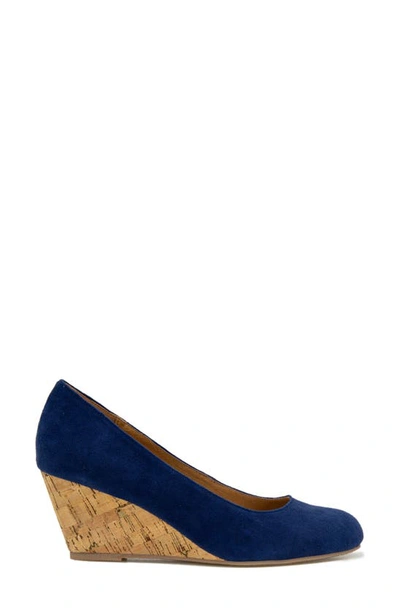 Shop Andre Assous Khloe Featherweight Wedge Pump In Navy