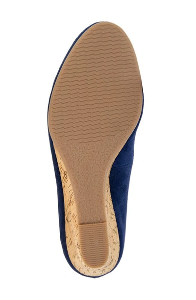 Shop Andre Assous Khloe Featherweight Wedge Pump In Navy