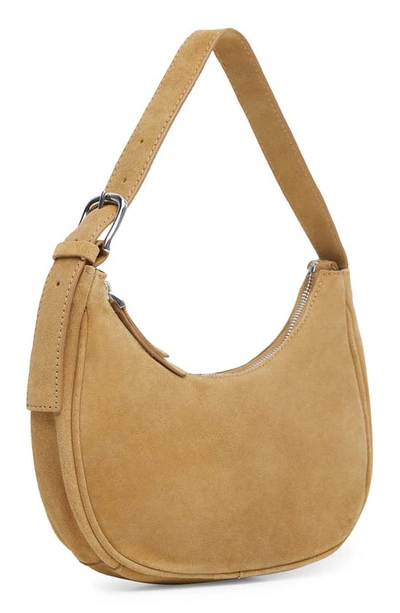 Mango leather online baguette bag