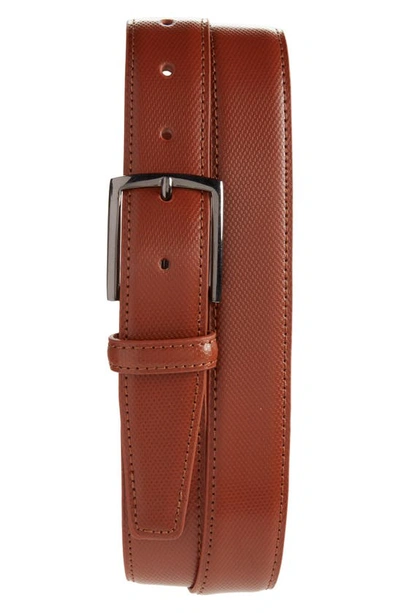 Shop Nordstrom Stanley Leather Dress Belt In Cognac