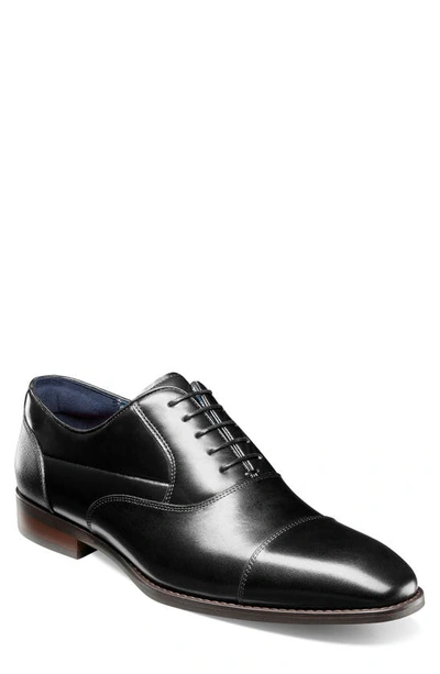 Shop Stacy Adams Kallum Cap Toe Oxford In Black