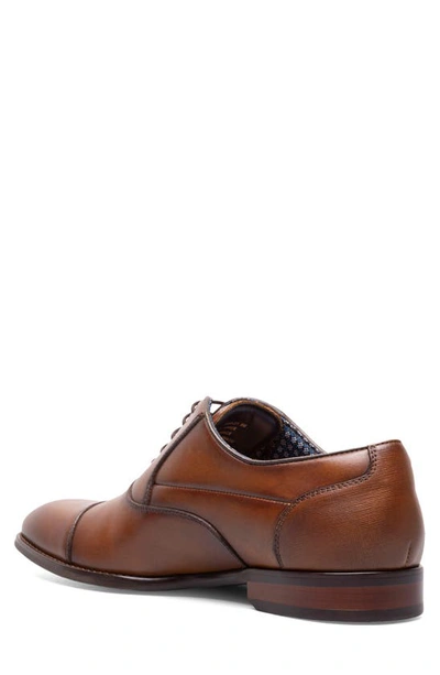 Shop Stacy Adams Kallum Cap Toe Oxford In Cognac