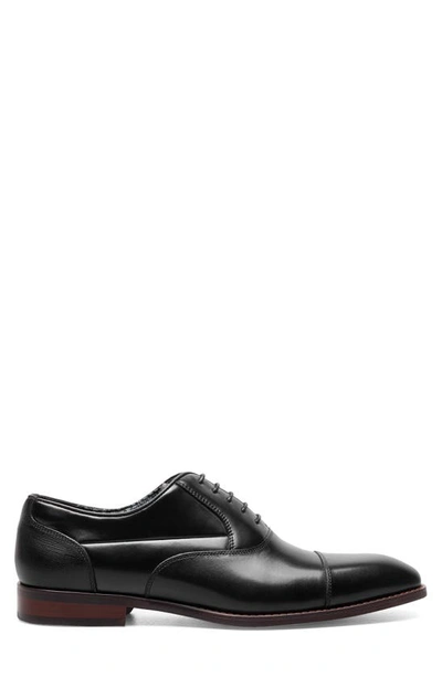 Shop Stacy Adams Kallum Cap Toe Oxford In Black