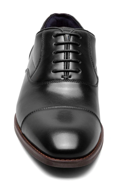 Shop Stacy Adams Kallum Cap Toe Oxford In Black