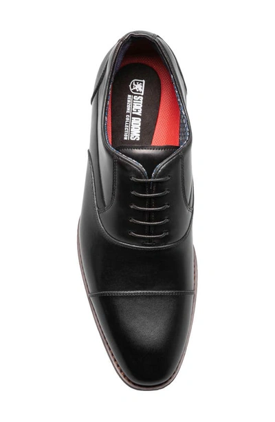 Shop Stacy Adams Kallum Cap Toe Oxford In Black