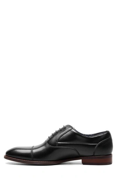 Shop Stacy Adams Kallum Cap Toe Oxford In Black