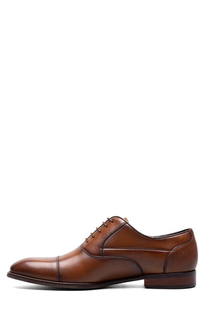 Shop Stacy Adams Kallum Cap Toe Oxford In Cognac