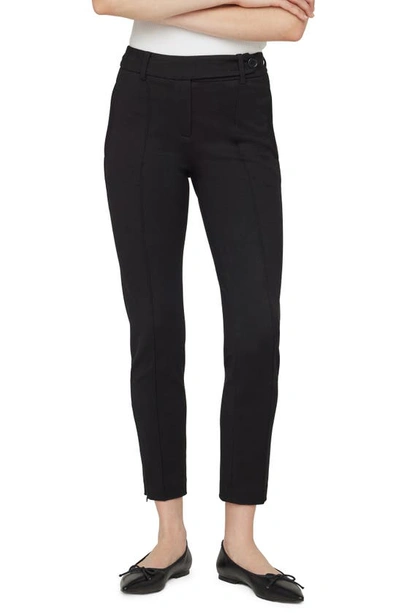 Anine Bing Ian Ponte Slim-leg Pants in Black