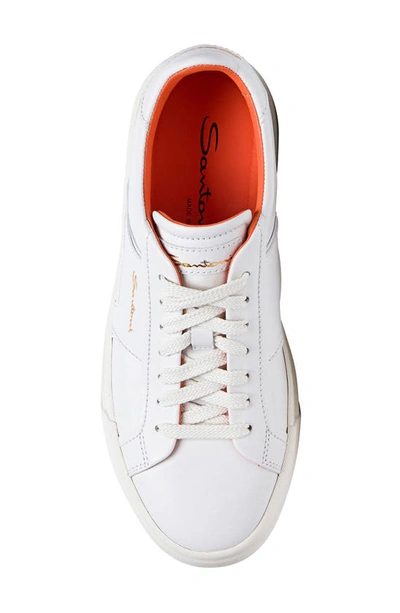 Shop Santoni Dbs1 Sneaker In White-white-i20