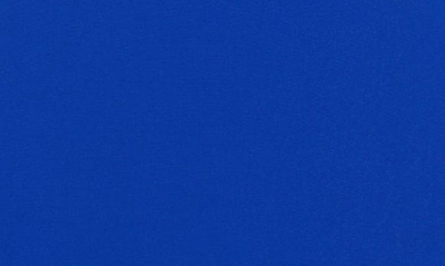 Shop Versace Cady Asymmetric Keyhole Cutout Cap Sleeve Shift Dress In Blue