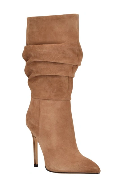 Shop Marc Fisher Ltd Romy Slouch Mid Calf Boot In Cognac