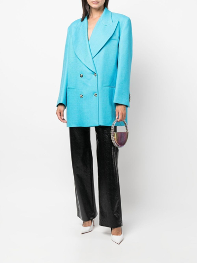 Shop Giuseppe Di Morabito Double-breasted Jacket In Blue