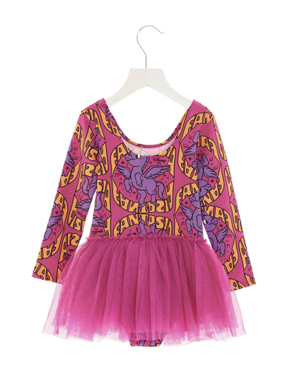 Shop Stella Mccartney Kids X Disney Fantasia Dress In Purple