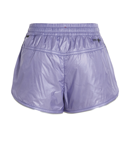 Shop Moncler Technical Shorts In Purple