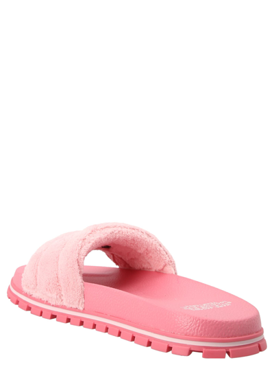 Shop Marc Jacobs Logo Embroidery Slides In Pink