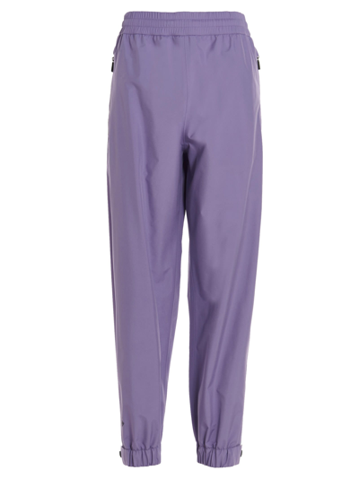 Shop Moncler Technical Pants In Purple