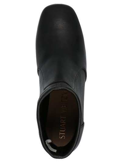 Shop Stuart Weitzman Sleek Ankle Boots In Black