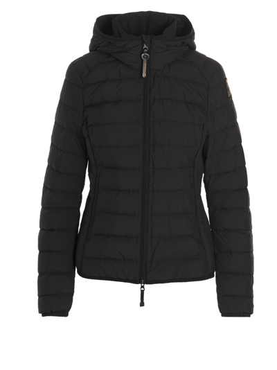 Shop Parajumpers Juliet Hooded Down Jacket In Black