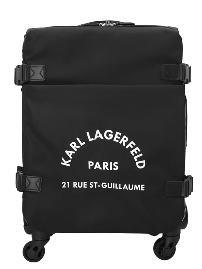 Shop Karl Lagerfeld Rue St-guillaume Trolley In Black