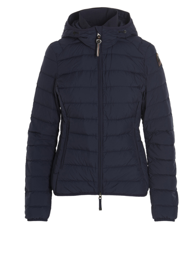 Shop Parajumpers Juliet Hooded Down Jacket In Blue