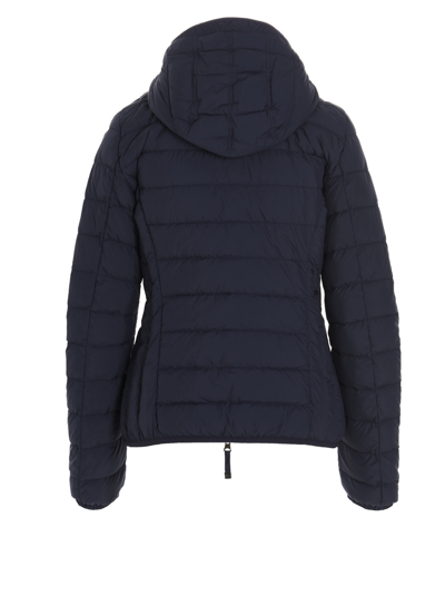 Shop Parajumpers Juliet Hooded Down Jacket In Blue