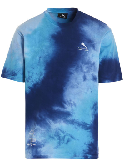 Shop Mauna Kea Tie Dye Logo T-shirt In Light Blue