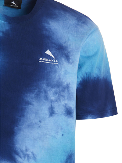 Shop Mauna Kea Tie Dye Logo T-shirt In Light Blue