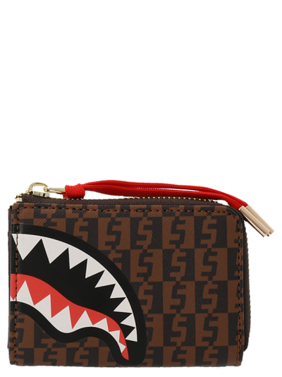 Shop Sprayground Money Checkered Wallet In Multicolor