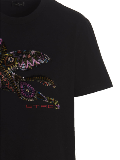 Shop Etro Pegaso T-shirt In Black