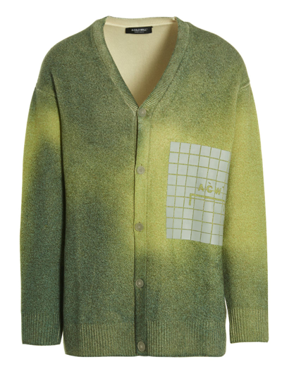 Shop A-cold-wall* Gradient Cardigan In Green