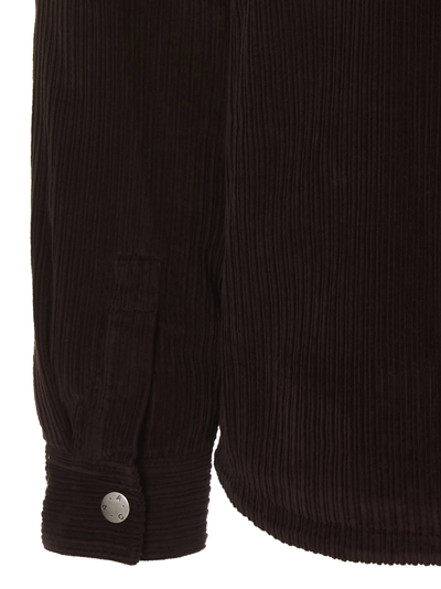 Apc Corduroy Lapel Casual Jacket In Brown