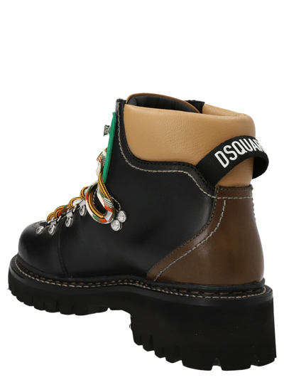 Shop Dsquared2 Hiking Ankle Boots In Multicolor