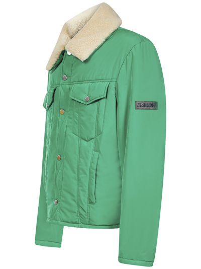 Ambush Logo-embossed Padded Shell Jacket In Green