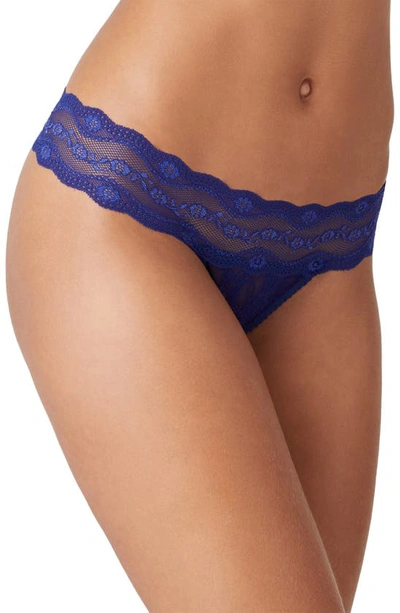 Shop B.tempt'd By Wacoal 'lace Kiss' Thong In Beacon Blue
