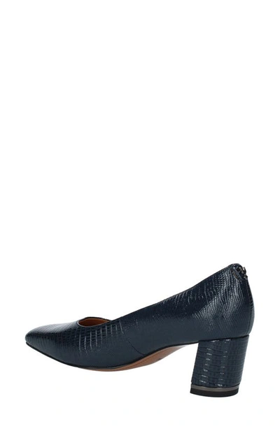 J. Reneé Olivienne Snakeskin Embossed Pump In Navy