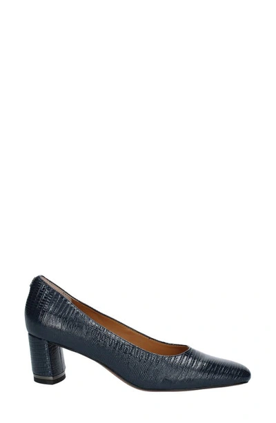 J. Reneé Olivienne Snakeskin Embossed Pump In Navy