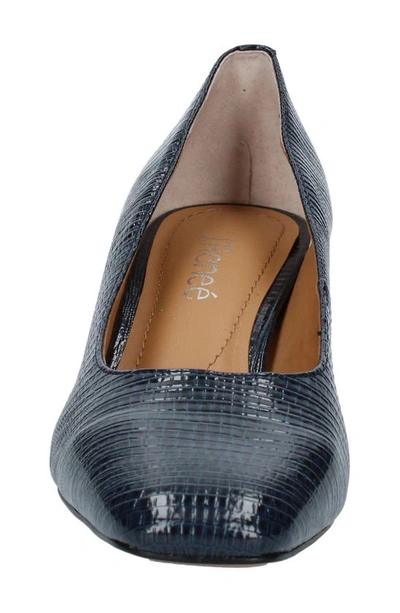 J. RENEÉ J. RENEÉ OLIVIENNE SNAKESKIN EMBOSSED PUMP 