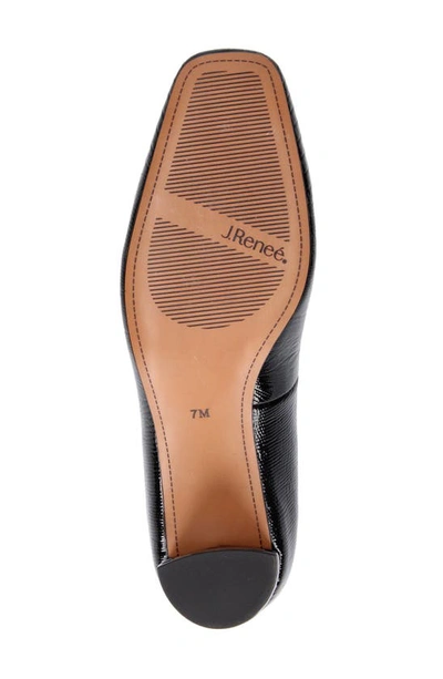 J. Reneé Olivienne Snakeskin Embossed Pump In Black