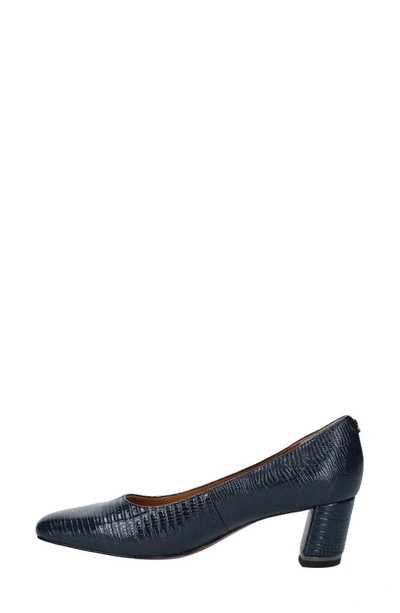 J. Reneé Olivienne Snakeskin Embossed Pump In Navy